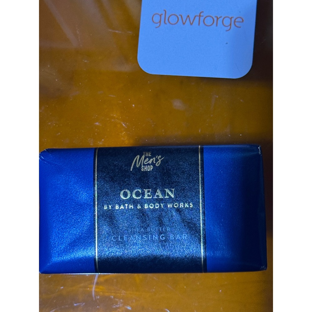Bath & Body Works Ocean The Mens Shop Shea Butter Cleansing Bar Soap 3.75oz NEW